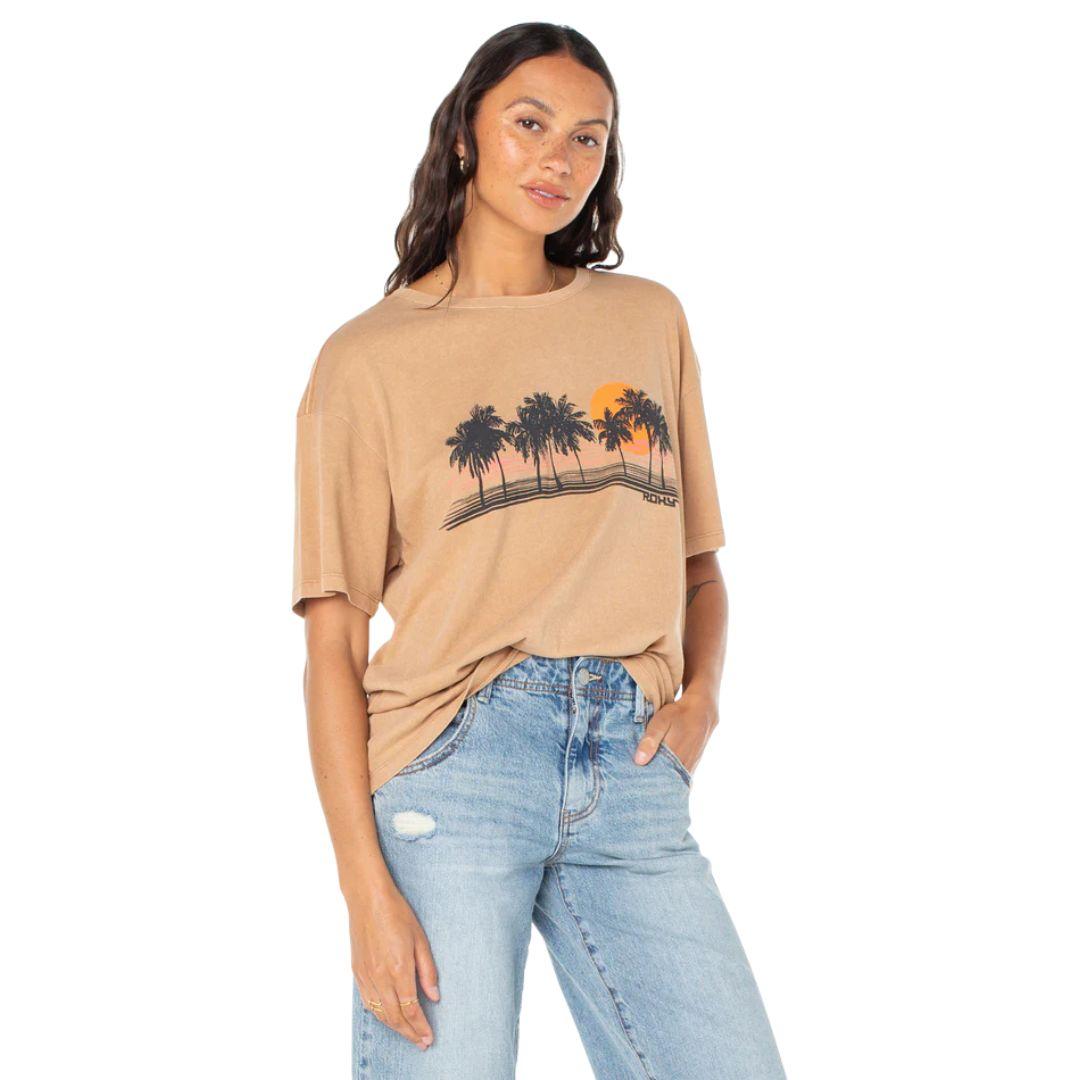 Roxy Palm Stripe Tee